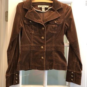 Forever 21 Brown stretchy corduroy jacket MEDIUM